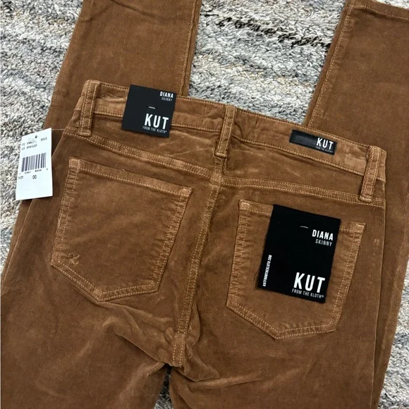 Kut From The Kloth Diana Corduroy Skinny Jeans Sz 00 NWTKUT Diana Skinny NEW-